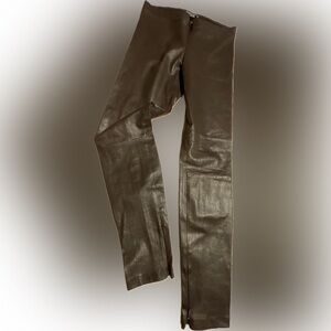 Vince - 100% Leather Pants - Brown Size M